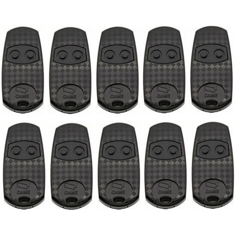 Télécommande 2 Canaux 433,92 Mhz – Compatible Avec Came Top432m/s/ee/na – Portée Jusqu'à 150 M – Lot De 10 Pièces Avec Piles Incluses - Top432ev