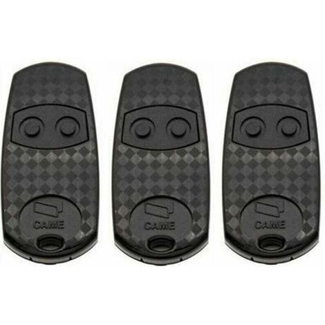Telecommande 3 Pieces - 433,92 Mhz - Pour Portes De Garage Et Dispositifs Electriques - 2 Canaux - 68 X 33 X 11 Mm