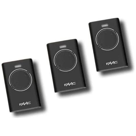 – Télécommande 2 Canaux 868 Mhz – Hopping Code Avec Auto-apprentissage – Longue Portée – Lot De 3 Pièces – Compatible Motorisations Faac
