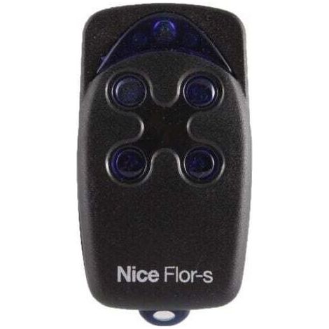 Nice – Télécommande Émetteur Mural 4 Canaux 433.92 Mhz – Alimentation 12v – Programmation Autoapprentissage – Pour Portails Et Garages - Flo4r-s