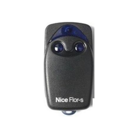 Émetteur De Télécommande 2 Canaux 433,92 Mhz – Compatible Récepteurs Nice Flor – Programmation Autoapprentissage – Boîtier Noir Ergonomique - Flo2r-s