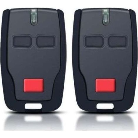 Télécommande Porte Garage 2 Pièces 2 Canaux Compatible Mitto Rcb Kleio Ghibli Trc Fréquence 433 Mhz