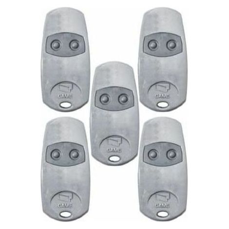 – Pack De 5 Télécommandes 433,92 Mhz – Programmation Rapide En Moins De 30 Secondes – Portée Jusqu'à 150 M – Compatible Motorisations 2 Canaux