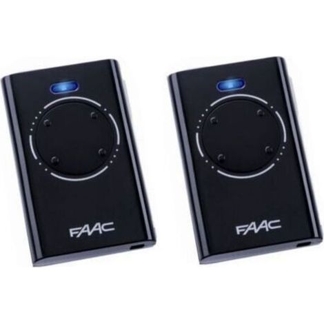 Lot De 2 Télécommandes Noires Faac Xt4 868 Slh