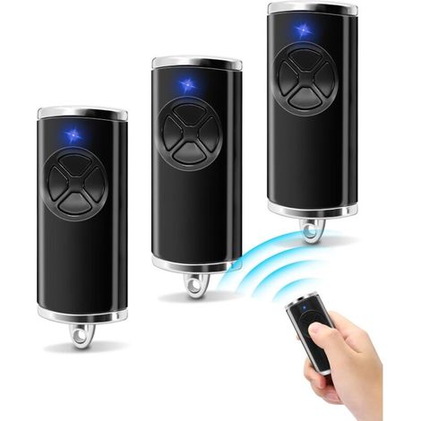 Telecommande Portail - 868 Mhz - 4 Canaux - Compatible Hse2-868-bs Hse-4-868-bs Hs1-868-bs Hs4-868-bs Hss4-868-bs Hsp4-868-bs - 3 Pièces