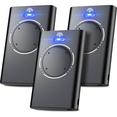 Telecommande Portail - 868 Mhz - 4 Canaux - Compatible Xt2 Xt4 Slh Lr - Lot De 3
