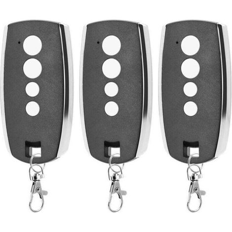 Télécommande Portail - 433,92 Mhz - 4 Canaux - Compatible King Gates Stylo 4k - Lot De 3