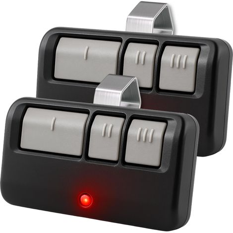 Télécommande Universelle D'Ouvre-porte De Garage À 3 Boutons, Lot De 2, Pour Liftmaster, Chamberlain Et Craftsman Remplacement Des Modèles 893lm, 893max, 891lm