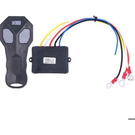 Télécommande De Treuil Sans Fil - - Sans Fil 12v - Portée 50 Pieds/15,24 M - Compatibilité Jeep Suv Atv