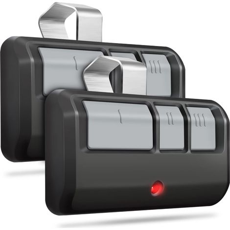 Télécommande D'Ouvre-porte De Garage Pour Liftmaster, Chamberlain Et Craftsman, Lot De 2 Universelle, Technologie De Code Tournant Sécurisé, Longue Portée