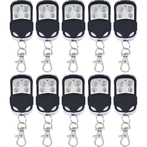 Lot De 10 Télécommandes - 433 Mhz - Ouvre-porte Électrique À Clonage Pour Portail Coulissant Automatique - Ouvre-porte De Garage