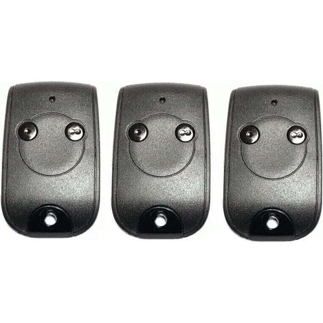 Télécommande 2 Canaux 433.42mhz Pour Motorisation De Portail Et Garage – Remplacement 184102 – Batterie Lithium 240mah – Portée 50m – Abs