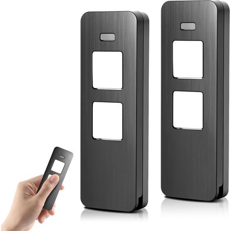 Lot De 2 Télécommandes 868 Mhz Compatibles Avec Sommer Pearl Twin S10019-00001, Pour Motorisation De Porte De Garage D'Été, 2 Canaux Hansender Pour Somloq2/4018v000 4/4015862001900