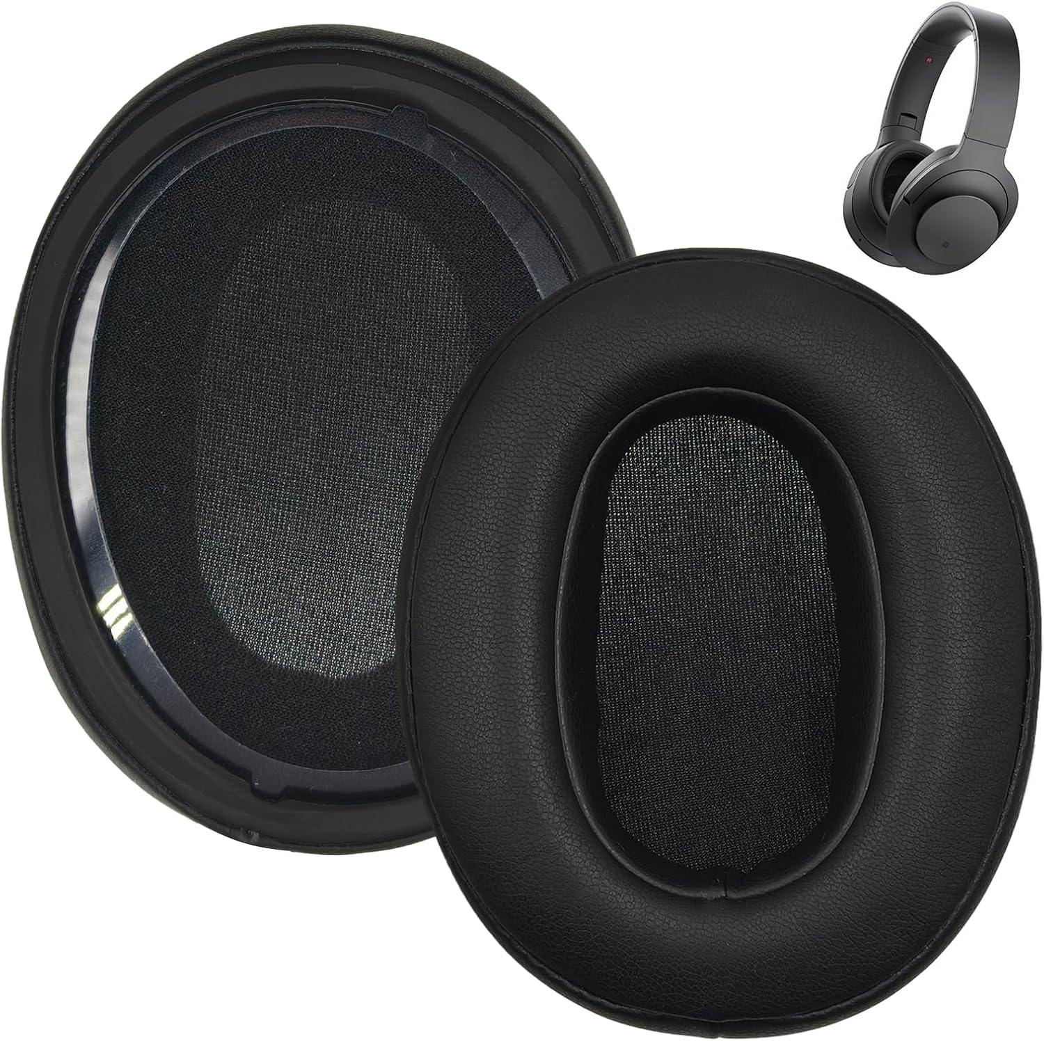 Paar Ohrpolster Für Sony Wh-xb900n, Wh-ch710n, Wh-ch720n, Wh-rf400, Mdr-rf895rk Ohrumschließende Kopfhörer Mit Geräuschisolierendem Schaumstoff (proteinleder - Schwarz)