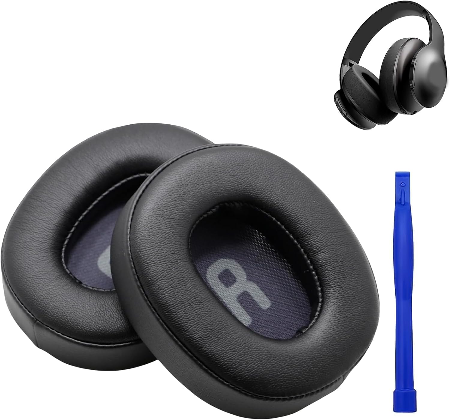 1 Paar Ohrpolster Für Jbl Tune 700(700bt)/710(710bt)/720(720bt)/750(750bt,750btnc), 760(760nc) Kopfhörer (schwarz)