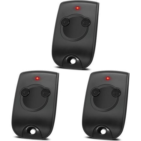 Lot De 3 Télécommande Compatible Keytis Rts 2 Canaux Pour Contrôler 2 Moteurs Rts De Portails Et Portes De Garage