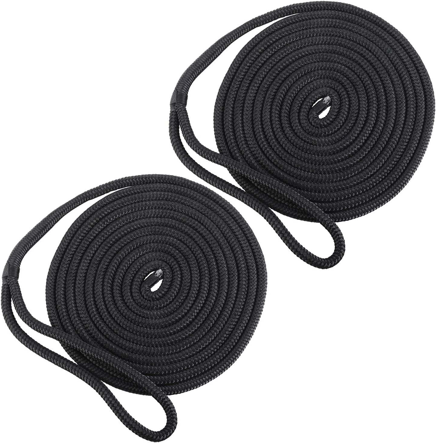 Stück Dockline Nylon-fenderleine Für Boote Mit Öse, 12 Mm Durchmesser, 4,5 M Länge, Schwarz