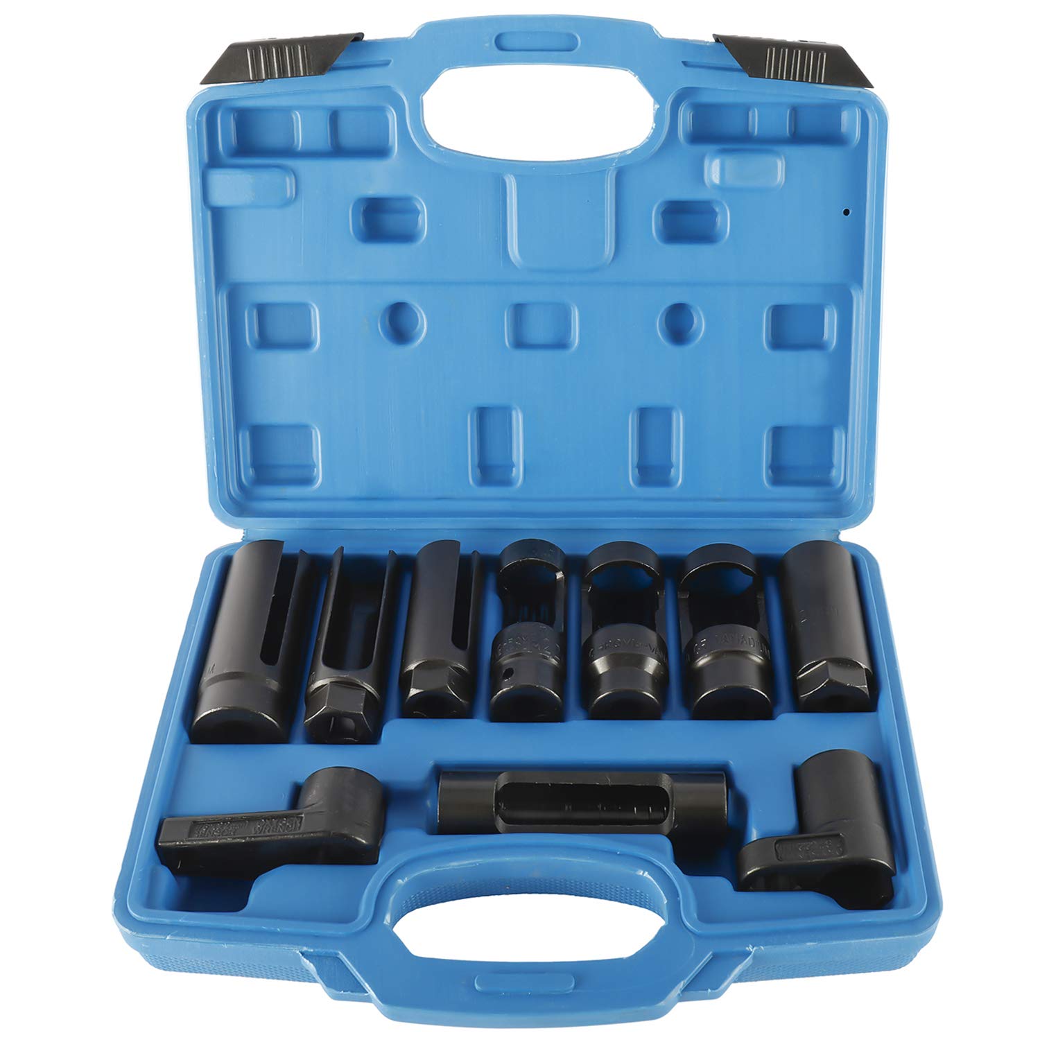10-teiliger Lambdasonden-steckschlüsselsatz, 22 Mm, 27 Mm, 29 Mm Lambdasondenschlüssel, Lambdasonden-ausbau-steckschlüssel, 1/2"- Und 3/8"-lambdasonden-schlüssel-werkzeugsatz Für Pkw