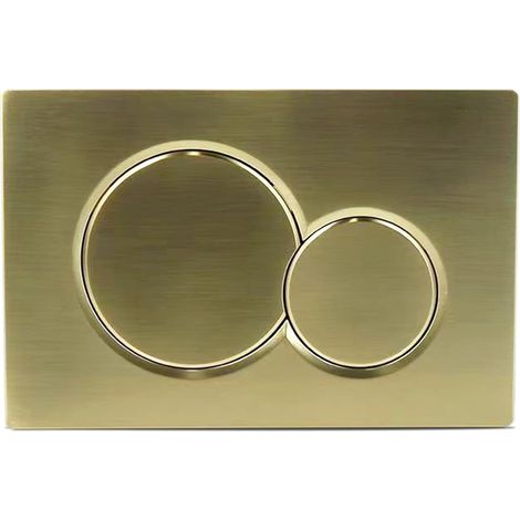Zweimengenspülung – Gebürstetes Gold – Kompatibel Mit Geberit 115.770.46.6 – Wand-wc