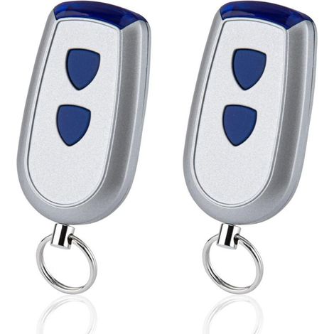 Télécommande 433 Mhz - 2 Canaux - Compatible Moteurs Porte Garage Normstahl Crawford Ea433 Rcu T433 - Lot De 2