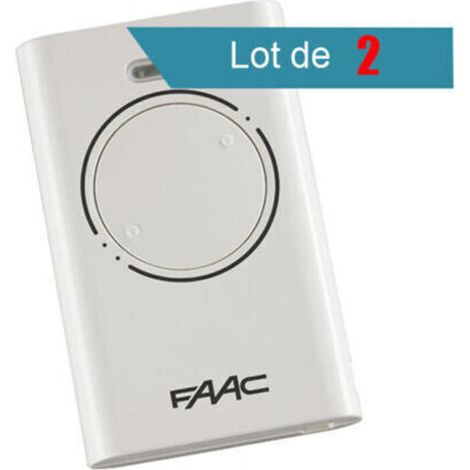 Télécommande Faac Xt2 868 Slh Blanche (lot De 2)