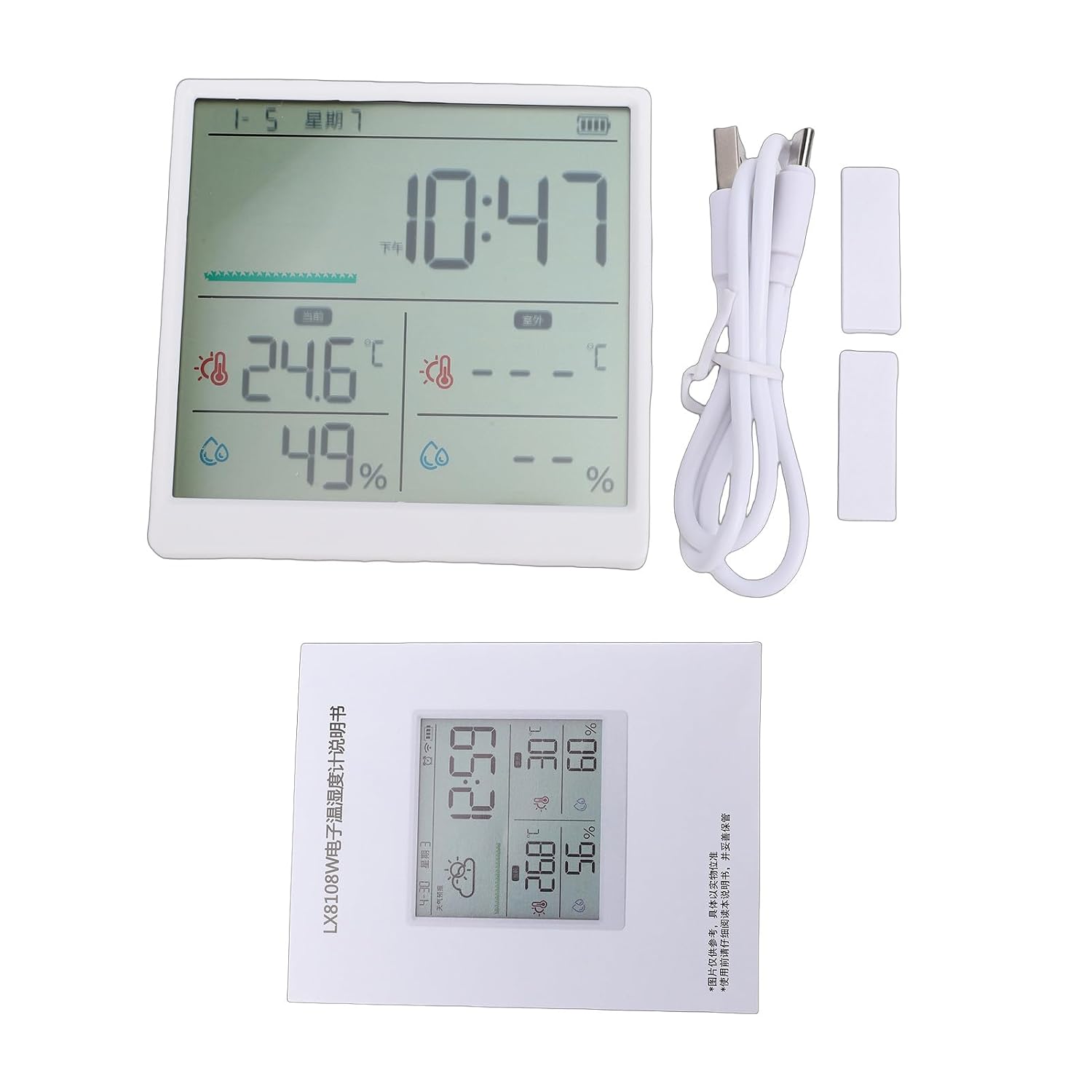 Wlan-thermometer-hygrometer – Temperatur- Und Feuchtigkeitsmonitor Für Innenräume Mit App-benachrichtigung, Fernüberwachung Und Datenexport Für Zuhause Und Büro