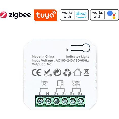Application Mobile Tuya Zigbee Pour Ouvre-porte De Garage : Contrôle À Distance. Compatible Avec Google Home Pour La Commande Vocale (passerelle Requise).