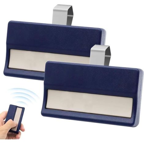 2 Pièces Télécommande Pour Porte De Garage - 433 Mhz - Compatible Modèles 4330e 4332e 4333e 4335e - 6,8 X 3,2 X 1,4 Cm