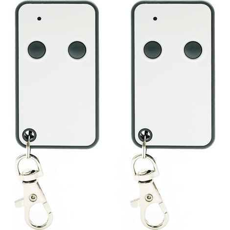 433,92 Telecommande Portail, 2 Canaux Télécommande Porte De Garage Compatible Avec Roger E80 Tx52r/e80 Tx54r/ H80/tx1m80, Code Fixe, Bip Portail Porte De Garage (lot De 2)