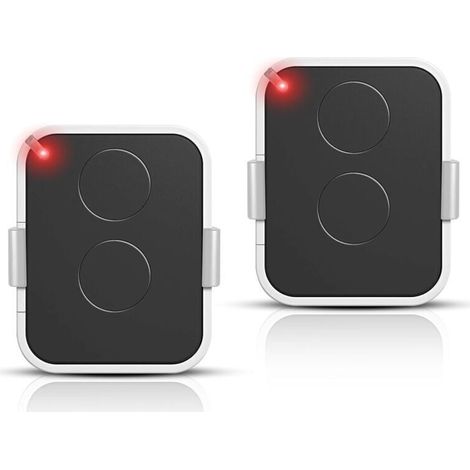 Lot De 2 Télécommandes Compatibles Avec Les Modèles Nice Era One2/on2e/on4e/on1e (porte De Garage, 433,92 Mhz, Code Tournant, 2 Canaux, Blanc)