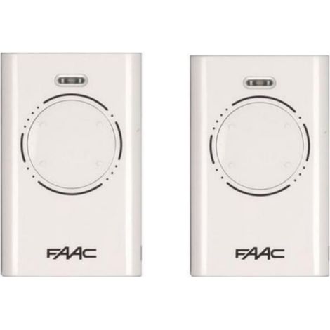 – Télécommande 4 Canaux 868 Mhz – Code Tournant – Alimentation 3v Avec Piles Cr2032 – Pack De 2 Pour Motorisations Faac