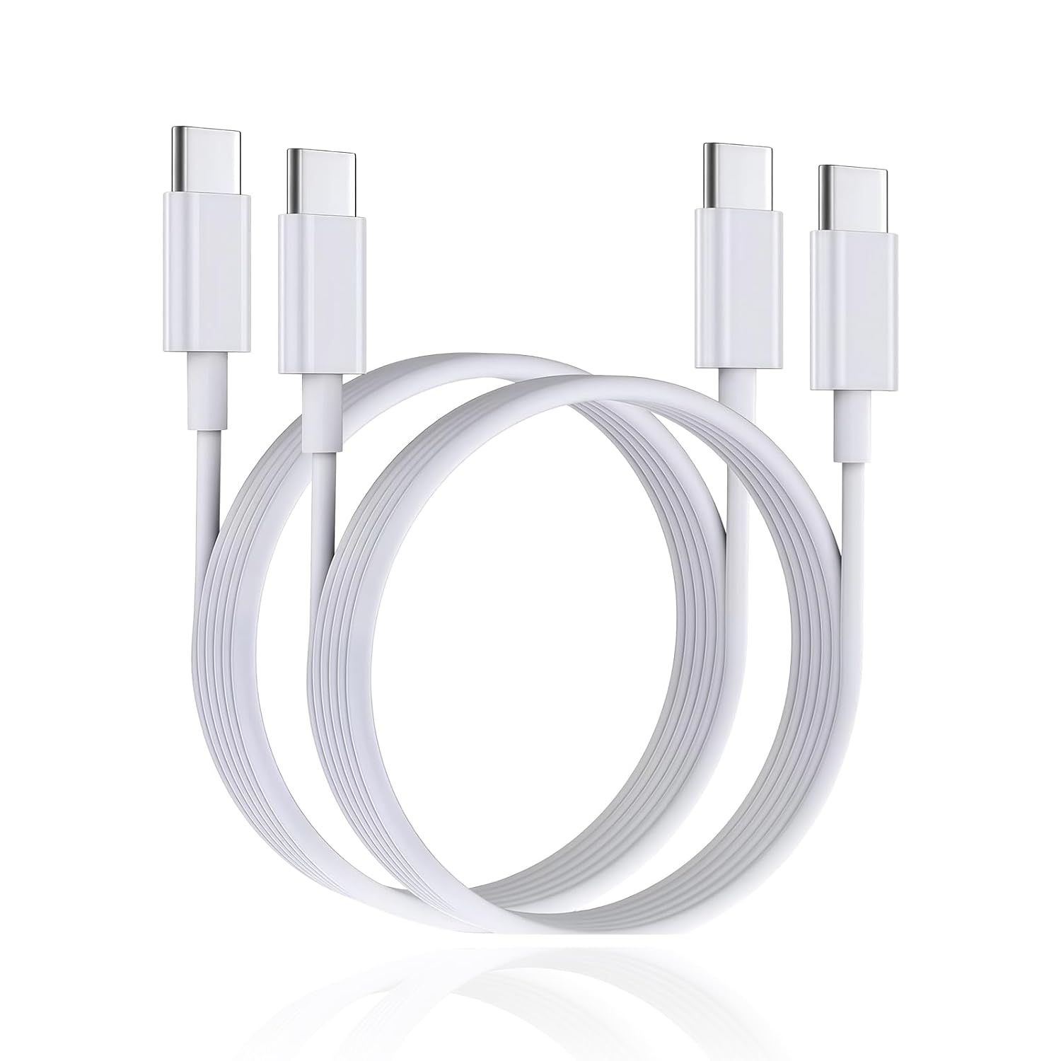 2er-pack Usb-c-auf-usb-c-kabel (1 M), 60-w-schnellladekabel, Weiß, Kompatibel Mit Apple Iphone 17 Pro Max/17 Air/16 Plus/16 Pro Max/15/15 Pro/ipad Pro