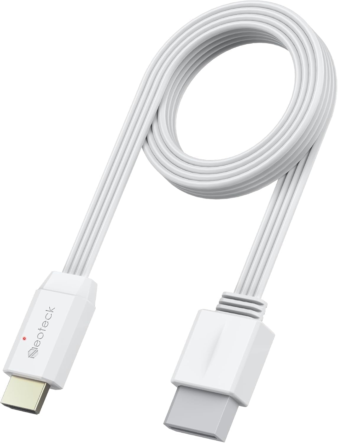 Wii-zu-hdmi-adapter, 150 Cm, Hd-video- Und Audiokabel (720p/1080p), Plug-and-play-konsolenkonverter (kein Netzteil Erforderlich), Kompatibel Mit Fernseher, Monitor Und Projektor – Weiß