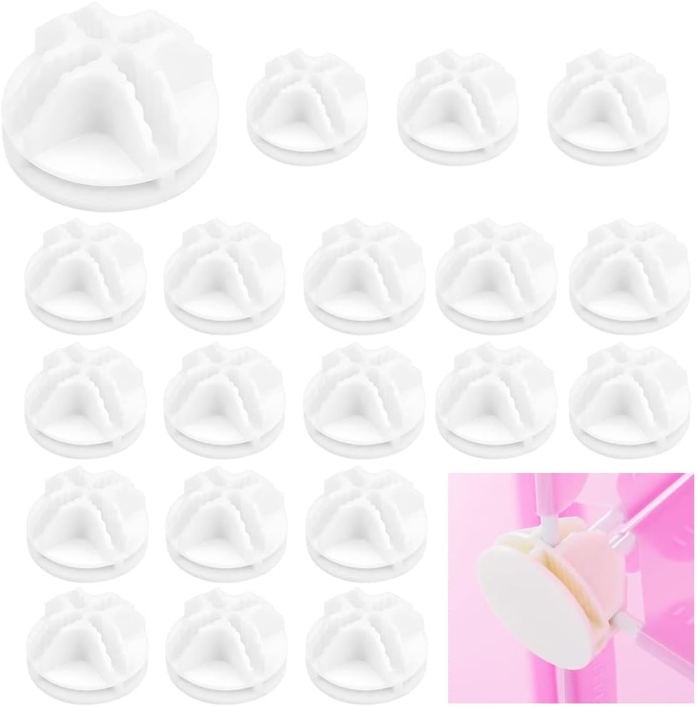 20 Stück Kunststoff-würfelverbinder, Modulare Kreuznut-organizer-clips, Aufbewahrungswürfelverbinder Für Regale Und Schränke, Weiß
