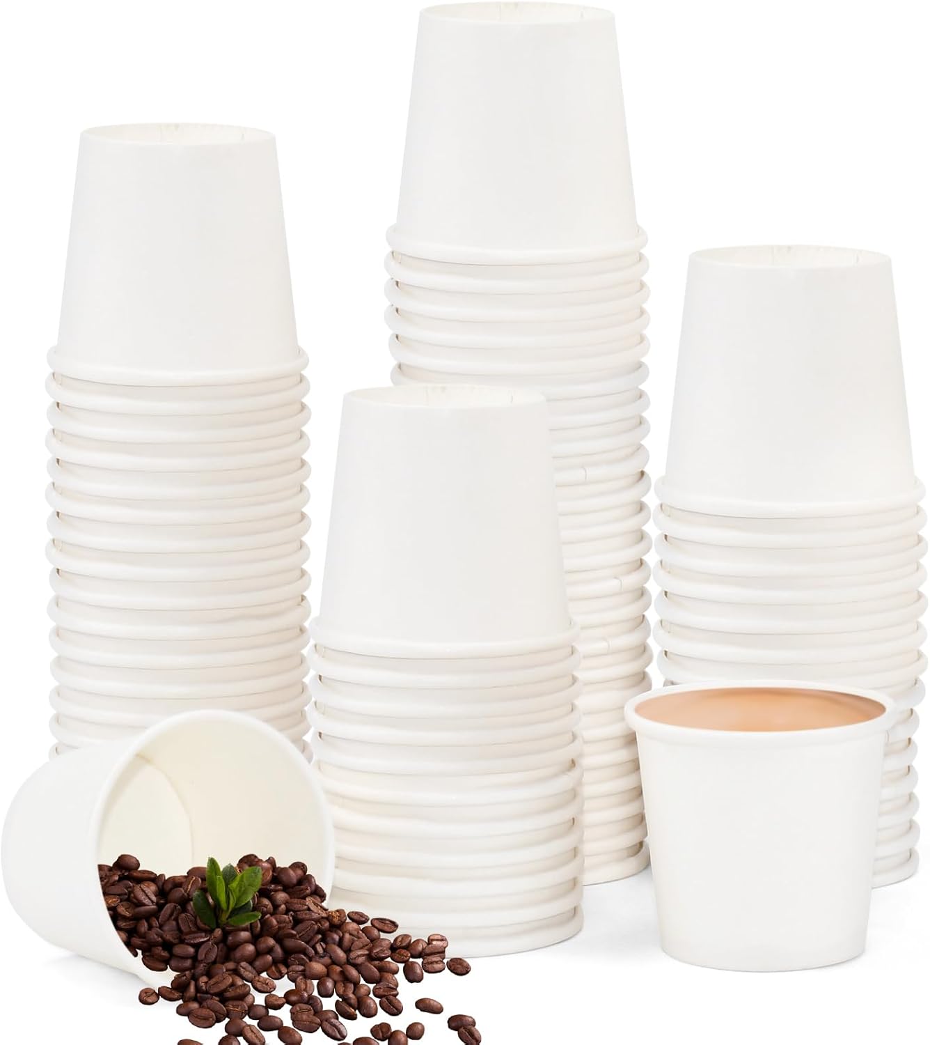 200 Biologisch Abbaubare Weiße 30-ml-pappbecher – Kaffeebecher Für Verkostungen Und Partys
