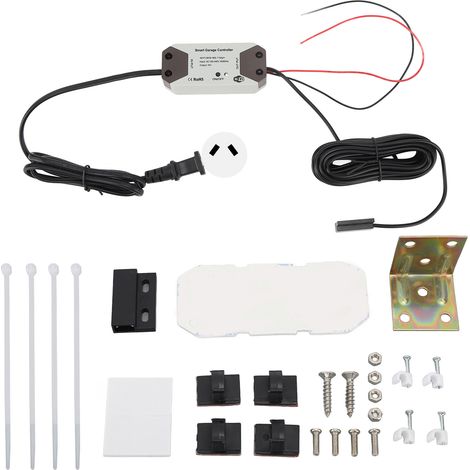 Contrôleur De Garage Intelligent 100-240v Abs, Ouvre-porte De Garage Wifi Avec Application Smartphone, Télécommande Pour Maison, Prise Au