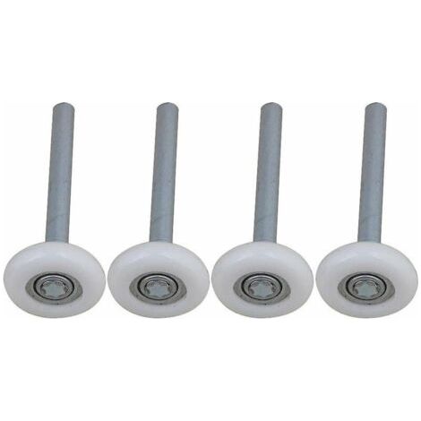Set Mit 4 Abgedichteten, Kugelgelagerten Garagentorrollen Aus Nylon Mit 115-mm-schaft - Karteo