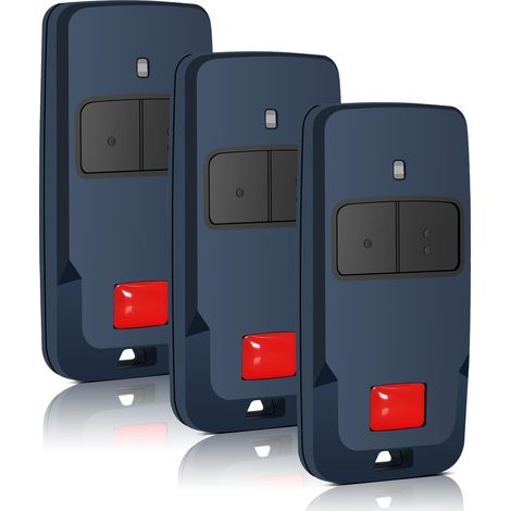 Lot De 3 Télécommande De Portail Électrique Compatible Avec Mitto 2 2 Canaux 433,92 Mhz Compatible Avec Mitto 2b Rcb, Kleio, Ghibli