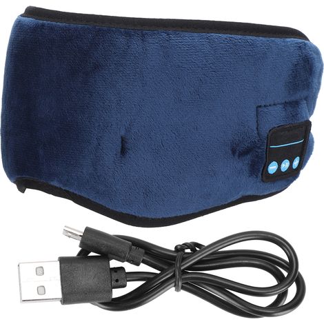 Bluetooth-schlafmaske Mit Integrierten Kabellosen Kopfhörern, Blau, Fürs Homeoffice