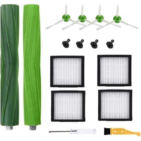 1er-pack Ersatzbürsten Für Irobot Roomba I7 E5 E6 J7: 1 Satz Gummibürsten, 4 Hochleistungsfilter, 4 Bürsten