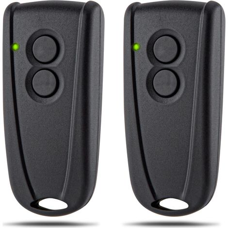 Compatible Avec La Télécommande De Porte De Garage Ecostar Rse2 Rsc2, Télécommande De Porte À Enroulement Sans Fil 433 Mhz À 2 Boutons, 2 Pièces