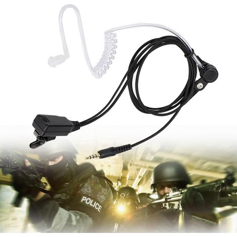 Unsichtbares Headset Mit Transparentem 3,5-mm-luftschlauch, Kompatibel Mit Motorola 1s