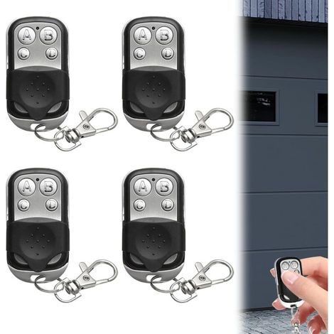 Telecommande Universelle Portail. 4 Pièces Telecommande Universelle Porte Garage Compatible 433.92 Mhz Rolling Code À 4 Boutons Touches Copieuse Pour Porte De Garage Et Voiture