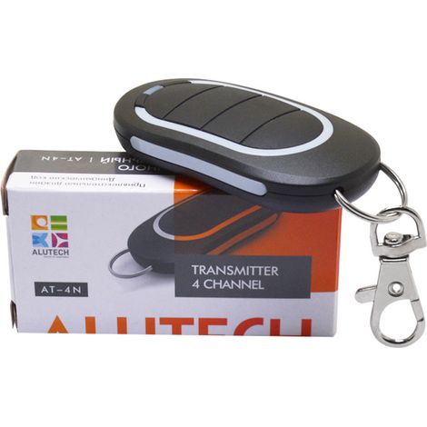 Télécommande Alutech At-4n (433,92 Mhz) À 4 Canaux Pour Portes De Garage Et Portails