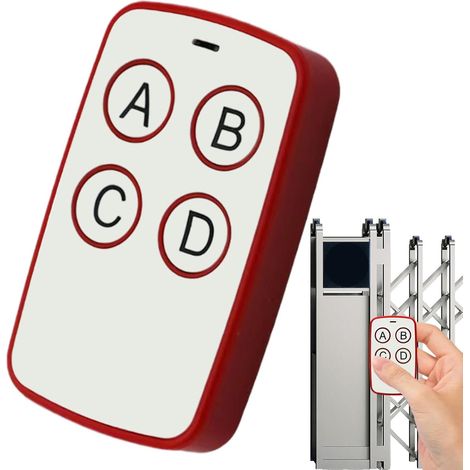 Télécommande D'Ouvre-garage, Télécommande De Porte De Garage Duplicateur De Télécommande Sans Fil - Télécommande De Clonage À 4 Boutons, Télécommande De Portail Électrique De Remplacemen