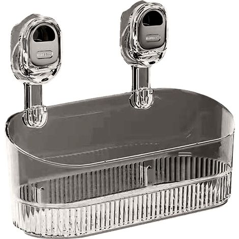 Duschablage Mit Saugnapf, Kein Bohren Erforderlich, Mit Bodenablauf, Wellenförmiges Aufbewahrungsregal Mit Saugnapf Für Küche, Bad Und Dusche