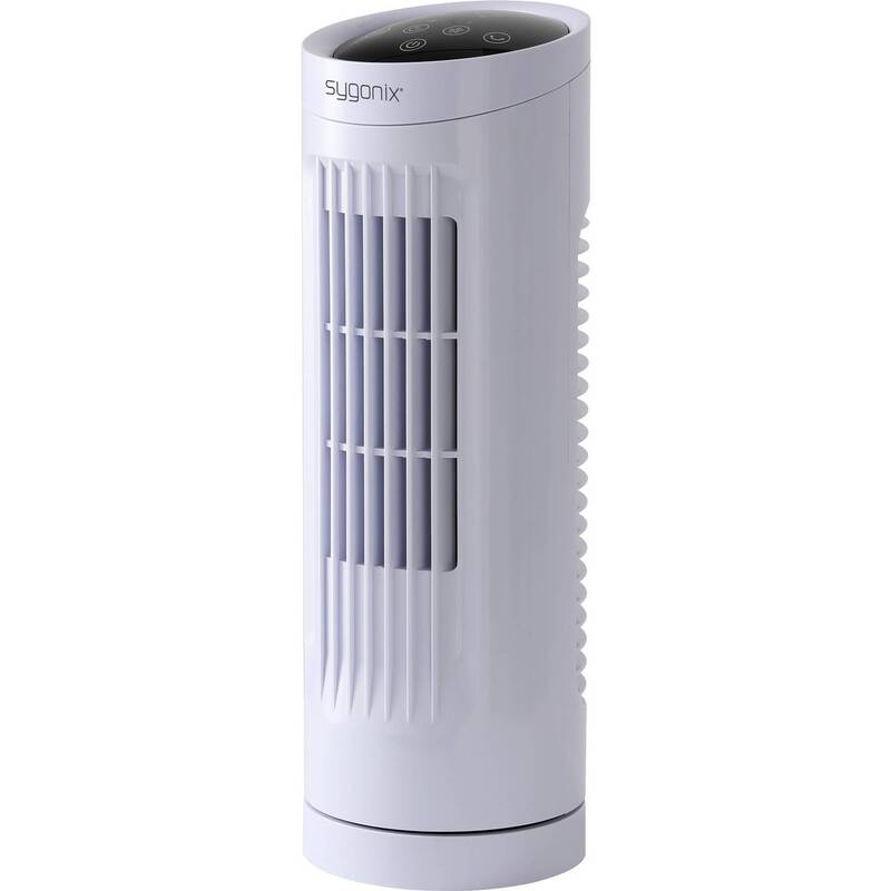 [gebraucht] B-ware Sygonix Turmventilator 20w Timer Oszillierend Weiß 111mm X 328mm Kompakt Leise