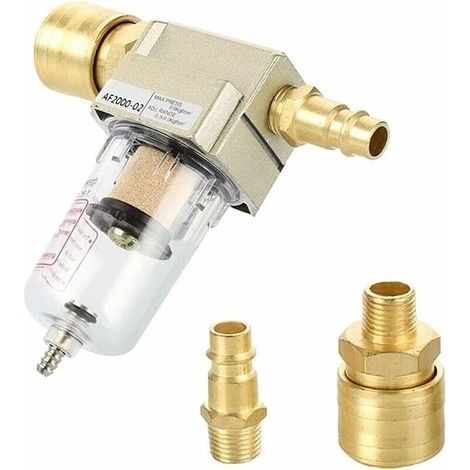 Filtre À Air Comprimé, Séparateur Deau À Air Comprimé 1/4, Séparateur D Eau Séparateur D Huile Avec Raccord Rapide Pour Filtre Compresseur-liaiki