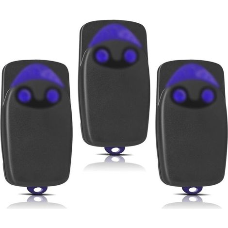 3 Pièces Remplacement Pour Télécommande Nice, Télécommande Portail 433,92u202fmhz 2 Canaux, Compatible Avec Flo1r-s, Flo2r-s, Flo4r-s