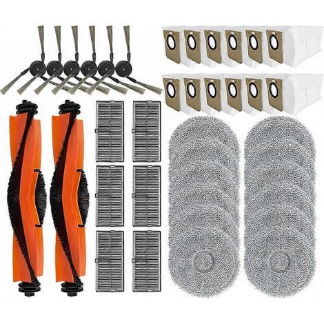 Ersatz-hauptseitenbürste, Hepa-filter, Wischmopp-pads Und Staubbeutel Für Xiaomi Mijia M40 – Zubehör